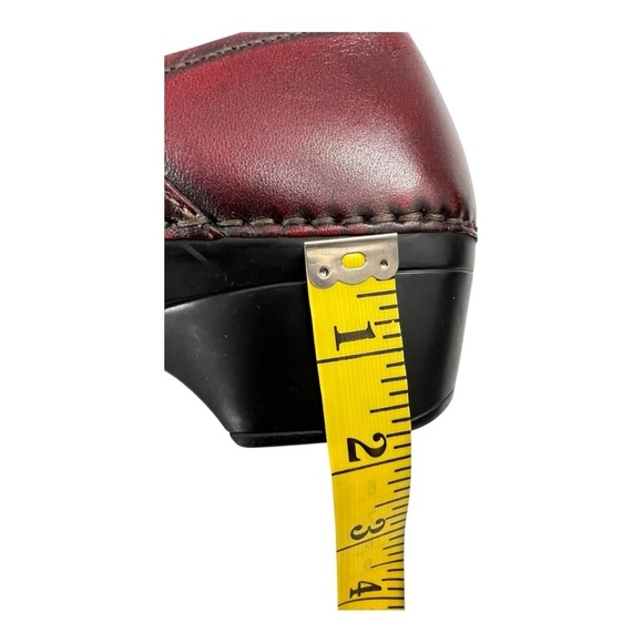 Dansko Women's Burgundy Leather Solstice Cordovan Maroon Clogs Size 7.5-8 - Picture 7 of 9